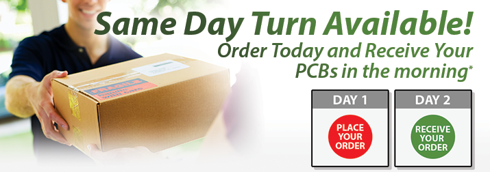 quick turn printed circuit boards same day | Advanced Circuits